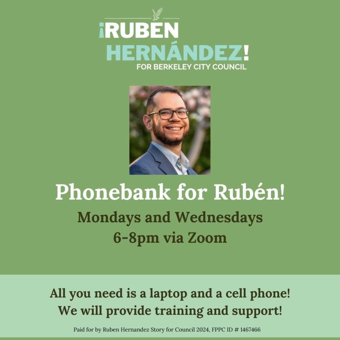 Phone Bank with Rubén!